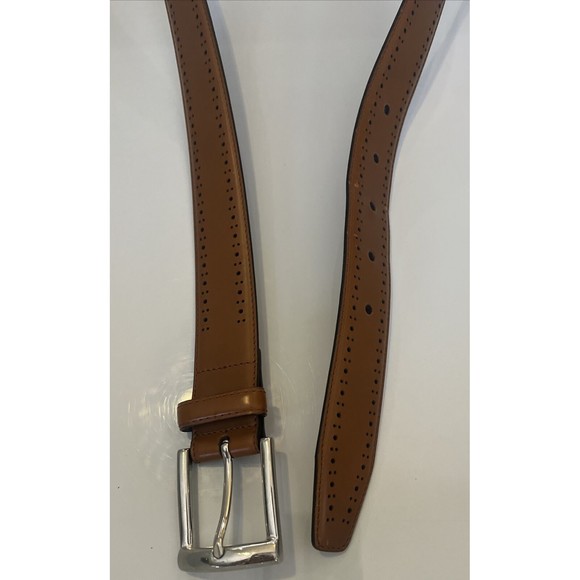 Jos. A. Bank Men’s Belt Italian Genuine Leather  Brown  Size 40 Dress Signature - Picture 7 of 10